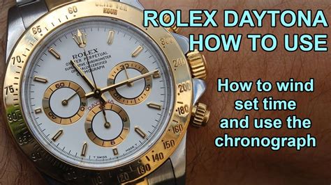 rolex daytona watch winder|How to use Rolex Daytona Cosmograph chronograph .